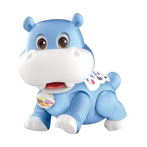 Interactive Baby Toy, Musical Hippo Toy, Light and Sound Sensory for Children 3-18 Month Old Developing Early Motor Skills, 6.77x4.09x5.51 inches, 370g, ABS Material Interactive Baby Toy, Musical Hippo Toy, Light and Sound Sensory for Children 3-18 Month Old Developing Early Motor Skills, 6.77x4.09x5.51 inches, 370g, ABS Material von Buhyujkm