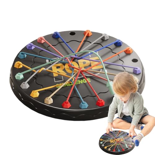 Twisted Rope Game, Rope Untying Table Game, Brain Teaser Puzzle, Strategy Cord Knot Challenge, Fun & Educational Board Match Play for for Kids 3+, 9.06x9.06x0.79 Inches Twisted Rope Game, Rope Untying Table Game, Brain Teaser Puzzle, Strategy Cord Knot Challenge, Fun & Educational Board Match Play for for Kids 3+, 9.06x9.06x0.79 Inches von Buhyujkm