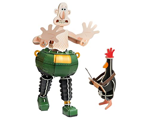 Build Your Own Wallace & Gromit Techno Trousers I Wrong Trousers I Includes Feathers McGraw | 76 Pieces I Fun Gift for Kids, Girls & Boys & Families Age 8+ | Eco Friendly Cardboard Slot Together Kit von Build Your Own