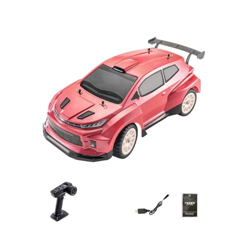 1/12 Scale 4WD RC Drift Car with Built-in Gyro Two Batteries (Upgraded Edition/Red) von BuildCubes