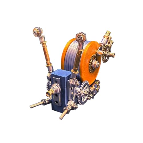 3D Metall Puzzle Erwachsene, Steampunk Mechanisch Schnecke 3D Puzzle Metall Modellbausatz Tier, 89PCS Spitzzange DIY Montage Schnecke Modell Kit Desktop Ornament Geschenk -KIT von BuildCubes