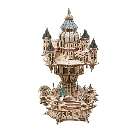BuildCubes 3D Holzpuzzle Erwachsene, Mechanische Übertragung Schloss im Himmel Musikbox 3D Holz Puzzle Modellbausatz Spieluhr, 534PCS 3D Puzzle Holz Spieldose, Spielzeug Geschenk -KIT BuildCubes 3D Holzpuzzle Erwachsene, Mechanische Übertragung Schloss im Himmel Musikbox 3D Holz Puzzle Modellbausatz Spieluhr, 534PCS 3D Puzzle Holz Spieldose, Spielzeug Geschenk -KIT von BuildCubes