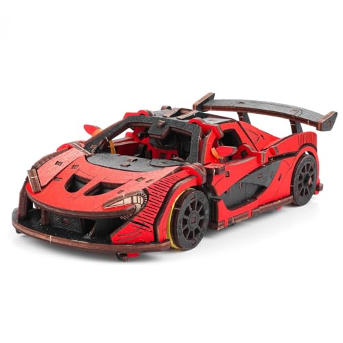 BuildCubes 3D Holzpuzzle für Erwachsene, Mechanisch Drift Auto 3D Holz Modell Bausatz, 237Teile Rennwagen Holzpuzzle Car 3D Puzzle Holz Sportwagen Handwerk Spielzeug Geschenk -KIT BuildCubes 3D Holzpuzzle für Erwachsene, Mechanisch Drift Auto 3D Holz Modell Bausatz, 237Teile Rennwagen Holzpuzzle Car 3D Puzzle Holz Sportwagen Handwerk Spielzeug Geschenk -KIT von BuildCubes