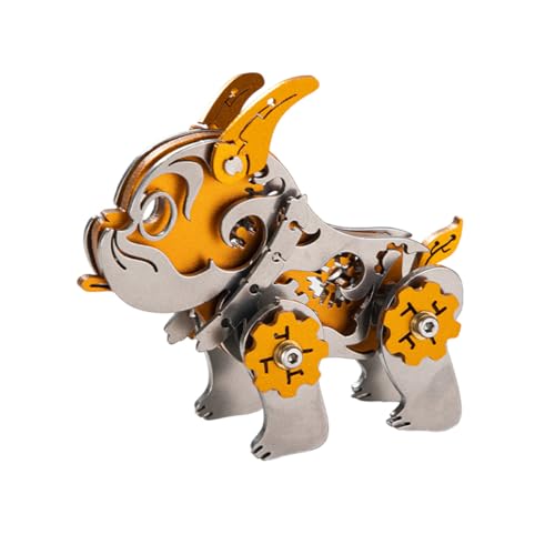 BuildCubes 3D Metall Puzzle Erwachsene, Steampunk Mechanisch Bulldogge 3D Puzzle Metall Modellbausatz Tier, 48PCS DIY Montage Bulldog Modell Kit Spielzeug Geschenk, KIT Version BuildCubes 3D Metall Puzzle Erwachsene, Steampunk Mechanisch Bulldogge 3D Puzzle Metall Modellbausatz Tier, 48PCS DIY Montage Bulldog Modell Kit Spielzeug Geschenk, KIT Version von BuildCubes