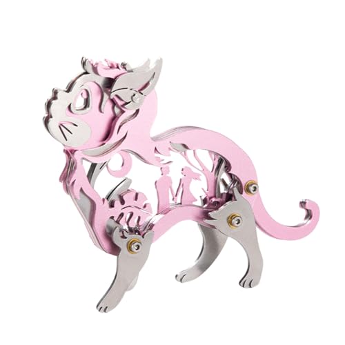 BuildCubes 3D Metall Puzzle Erwachsene, Steampunk Mechanisch Katze 3D Puzzle Metall Modellbausatz Tier, 37PCS DIY Montage Katze Modell Kit Spielzeug Geschenk, KIT Version BuildCubes 3D Metall Puzzle Erwachsene, Steampunk Mechanisch Katze 3D Puzzle Metall Modellbausatz Tier, 37PCS DIY Montage Katze Modell Kit Spielzeug Geschenk, KIT Version von BuildCubes