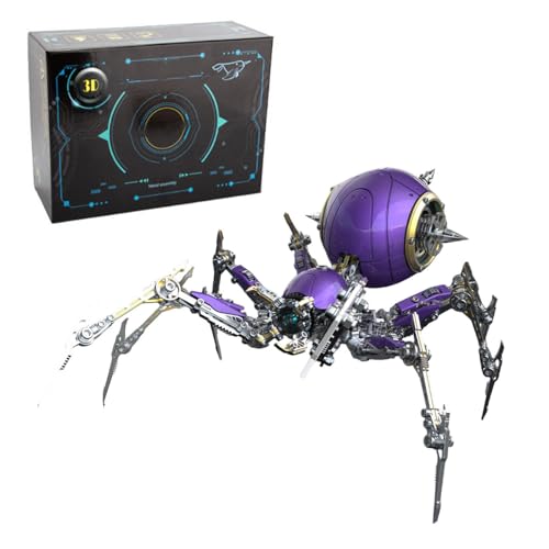 BuildCubes 3D Metall Puzzle Erwachsene, Steampunk Mechanisch Spinne 3D Puzzle Metall Modellbausatz Tier, 602PCS DIY Montage Spider Modell Kit Desktop Spielzeug Geschenk, KIT Version BuildCubes 3D Metall Puzzle Erwachsene, Steampunk Mechanisch Spinne 3D Puzzle Metall Modellbausatz Tier, 602PCS DIY Montage Spider Modell Kit Desktop Spielzeug Geschenk, KIT Version von BuildCubes
