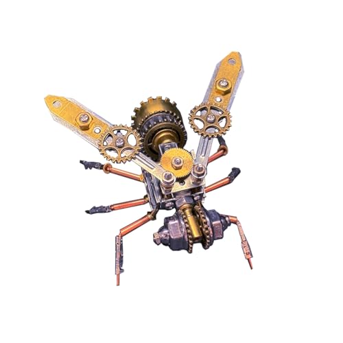 BuildCubes Biene 3D Metall Puzzle Erwachsene, Steampunk Mechanisch Insekt 3D Puzzle Metall Modellbausatz Tier, 127PCS DIY Montage Biene Modell Kit Spielzeug Geschenk -KIT von BuildCubes