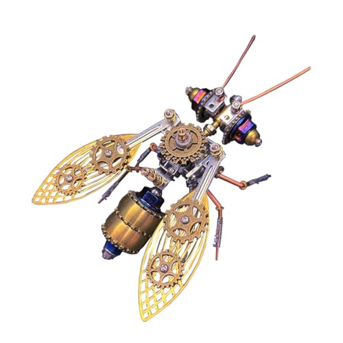 BuildCubes Biene 3D Metall Puzzle Erwachsene, Steampunk Mechanisch Insekt 3D Puzzle Metall Modellbausatz Tier, 170PCS DIY Montage Biene Modell Kit Handwerk Spielzeug Geschenk -KIT BuildCubes Biene 3D Metall Puzzle Erwachsene, Steampunk Mechanisch Insekt 3D Puzzle Metall Modellbausatz Tier, 170PCS DIY Montage Biene Modell Kit Handwerk Spielzeug Geschenk -KIT von BuildCubes