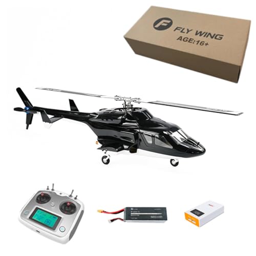 BuildCubes FW450L Airwolf RC Hubschrauber für Erwachsene, 450-Klasse 2.4G 6CH RC Helikopter Militär Flugzeug Modell, Spielzeug Geschenk(PNP RTF Version, Modus2, Links Hand Flugsteuerung) von BuildCubes