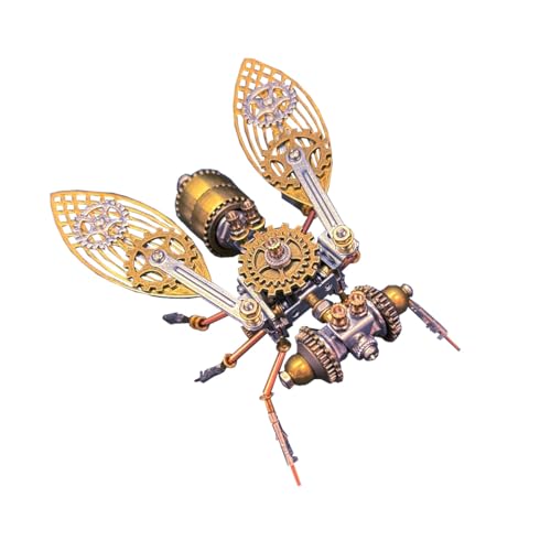 BuildCubes Fliegen 3D Metall Puzzle Erwachsene, Steampunk Mechanisch Insekt 3D Puzzle Metall Modellbausatz Tier, 165PCS DIY Montage Stubenfliege Modell Kit Spielzeug Geschenk -KIT BuildCubes Fliegen 3D Metall Puzzle Erwachsene, Steampunk Mechanisch Insekt 3D Puzzle Metall Modellbausatz Tier, 165PCS DIY Montage Stubenfliege Modell Kit Spielzeug Geschenk -KIT von BuildCubes