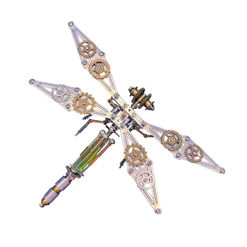 BuildCubes Libelle 3D Metall Puzzle Erwachsene, Steampunk Mechanisch Insekt 3D Puzzle Metall Modellbausatz Tier, 218PCS DIY Montage Libelle Modell Kit Spielzeug Geschenk -KIT BuildCubes Libelle 3D Metall Puzzle Erwachsene, Steampunk Mechanisch Insekt 3D Puzzle Metall Modellbausatz Tier, 218PCS DIY Montage Libelle Modell Kit Spielzeug Geschenk -KIT von BuildCubes
