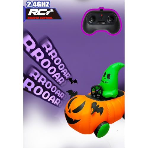 BuildCubes RC Auto für Erwachsene, 2.4G Kürbis RC Car mit EIN-Knopf Aufblasen und Entleeren, Dual-Geschwindigkeitsmodi Mini Fahrzeug, Heimdekoration Geburtstagsgeschenk, RTR-Version von BuildCubes