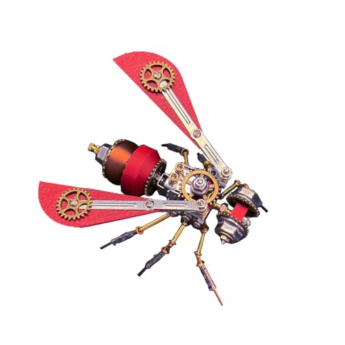 Fliegen 3D Metall Puzzle Erwachsene, Steampunk Mechanisch Insekt 3D Puzzle Metall Modellbausatz Tier, 120PCS DIY Montage Stubenfliege Modell Kit Spielzeug Geschenk -KIT von BuildCubes