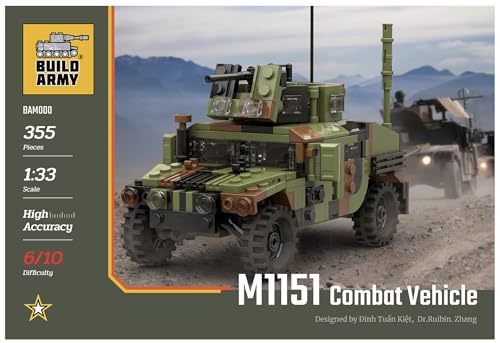 Buildarmy Humvee M1151 Kampffahrzeug Brick Modell Baustein 355pcs von Buildarmy