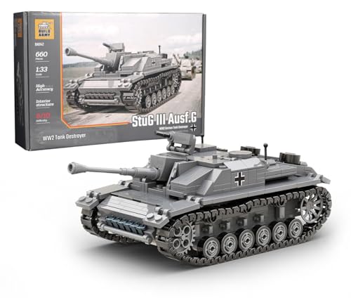 Buildarmy WW2 German StuG III Ausf. G Panzerzerstörer Modellbaustein 660pcs von Buildarmy