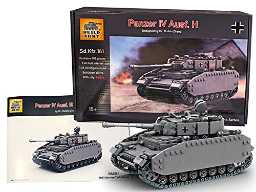 Buildarmy WW2 Panzer IV AUSF. H Medium Panzer Baustein Modell Construction Set Buildarmy WW2 Panzer IV AUSF. H Medium Panzer Baustein Modell Construction Set von Buildarmy