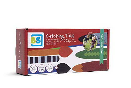 BS Toys Kompaktspiel Outdoor: Fangspiel mit Tierstäben - EIN Fangenspaß für Kinder - 6 Tierstäbe mit Klettverschluss inklusive - Ab 6 Jahren von BS Toys