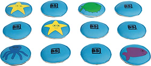 BS Toys Spielzeug See - Kinder Tauchspielzeug für Geschicklichkeitsspiel - ab 6 Jahren - Fühlmemory - Wasserspielzeug und Badewannenspielzeug für Kinder - Sandfüllung - 12 Stück von BS Toys -