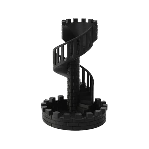 Buithafu Würfelturm für Tabletop- Spiele – Burg- Design mit Tablett, Wendeltreppe für Faire Würfe, kompakt& tragbar – Perfekt für D& D, RPG& Brettspiele Buithafu Würfelturm für Tabletop- Spiele – Burg- Design mit Tablett, Wendeltreppe für Faire Würfe, kompakt& tragbar – Perfekt für D& D, RPG& Brettspiele von Buithafu