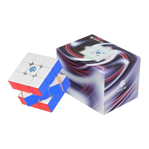 Bukefuno GAN 15 Maglev UV 3x3 Magnetischer Zauberwürfel Speed Puzzle Stickerless Cube Magic 56mm Würfel 2024 Flaggschiff (UV-beschichtet glänzend) von Bukefuno