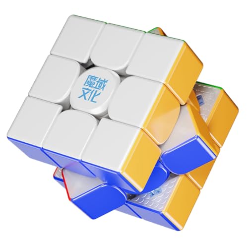 Bukefuno MoYu Super WeiLong V2 20 Ball Core UV Magnetic-Version 3x3 Zauberwürfel (2025) Speed Stickerless Magic Cube Puzzle 3x3x3 Spielzeug (20-Magnet-Kugelkern UV-beschichtet) von Bukefuno
