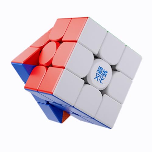 Bukefuno Moyu WeiLong V10 WRM 3x3 Magnetischer Puzzlewürfel, Wettbewerbsgrad, Magischer Aufkleberlos, 2024 Geschwindigkeit, WeiLong 3x3x3 Magnetische Version von Bukefuno
