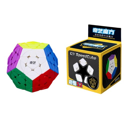 Bukefuno QY Toys Megaminx QiHeng S2 3x3 Cube Stickerless Magic Dodekaeder QiHeng V2 3x3x3 Pentagonal 2024 Puzzle Cube Speed von Bukefuno