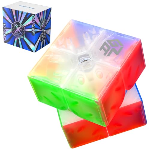 GAN 251 Air (10th Version) 2x2 Zauberwürfel Magnetic Speed Cube GAN251 Air M Magic Puzzle Stickerless 2x2x2 Gans Cubes von Bukefuno