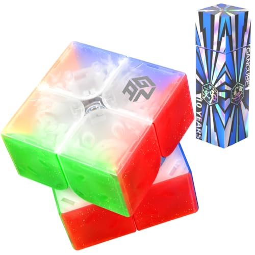 GAN 251 Leap UV (10th Version) 2x2 Zauberwürfel Magnetic Speed Cube GAN251 Leap Magic Puzzle Stickerless 2x2x2 Gans Cubes von Bukefuno