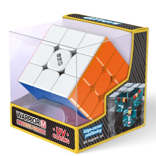 QY Toys Warrior M UV 3x3 Zauberwürfel Stickerlos Magnetic Speed Magic Cube Puzzle QY 3x3x3 Puzzle Speed Würfel QY Toys Warrior M UV 3x3 Zauberwürfel Stickerlos Magnetic Speed Magic Cube Puzzle QY 3x3x3 Puzzle Speed Würfel von Bukefuno