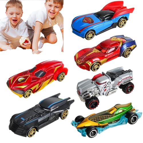 Bukezudang 6 Stück Mini Auto Set Rennauto, Auto Spielzeug Set, Mini Auto Spielzeug, Mini Autos Kinder, Spielzeug Autos Sehr Cool, Spielzeug Auto Geschenk Für Kinder Spiel Fahrzeug Kinder von Bukezudang