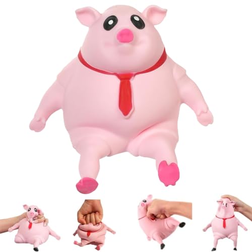 Anti Stress Schwein, Stress Schwein, Stress Spielzeug, Nettes Schwein Stress Spielzeug, Splash Piggy, Nettes Rosa Schwein Stress Spielzeug, Squeeze Toy Für Kinder Erwachsener von Bukezudang