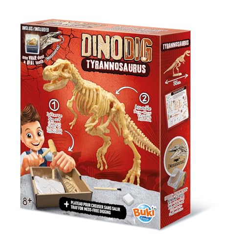 Buki 445TYR - Dino zum Ausgraben – T-Rex | Archäologie-Spielzeug für Kinder ab 8 Jahren | Dinosaurier Skelett Ausgrabungsset Buki 445TYR - Dino zum Ausgraben – T-Rex | Archäologie-Spielzeug für Kinder ab 8 Jahren | Dinosaurier Skelett Ausgrabungsset von Buki