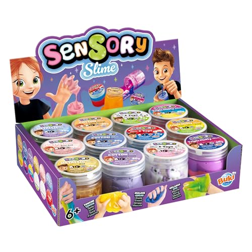 Schaukasten mit 12 Slimes zum Sammeln Texturen – Flauschiger Slime, Baumwolle, Metallic, dreifarbig und zweifarbig, mit verstecktem Spielzeug – Spielzeug für Kinder ab 6 Jahren Schaukasten mit 12 Slimes zum Sammeln Texturen – Flauschiger Slime, Baumwolle, Metallic, dreifarbig und zweifarbig, mit verstecktem Spielzeug – Spielzeug für Kinder ab 6 Jahren von Buki