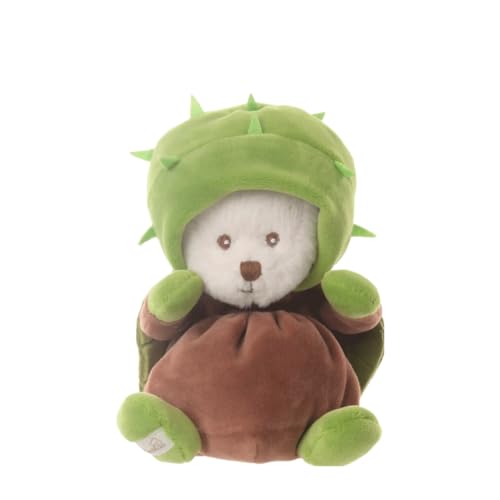 Bukowski Ziggy Kastanie braun/grün 15 cm Plüschteddybär Plüschkastanie von Bukowski