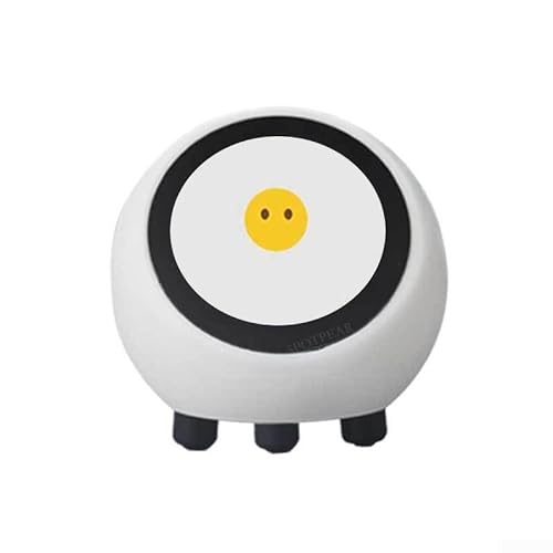 Bulevisiter AI Sprachassistent Dynamischer Gesprächsroboter mit ESP32-S3 Chip 1,3 Zoll LCD-Bildschirm Desktop Roboter Begleiter für interaktive Gespräche Anzeigezeit (Weiß) von Bulevisiter
