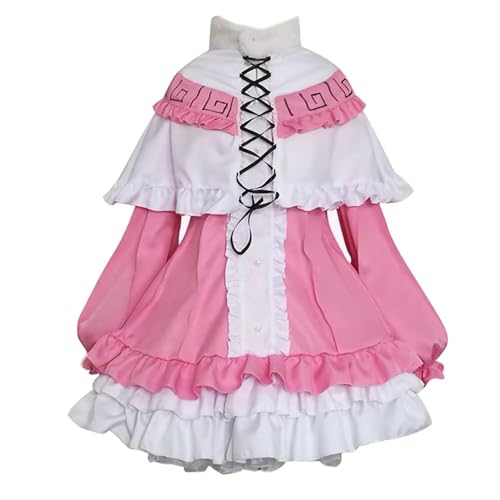 BuliigeeCos Anime Cosplay Damen Kostüm Lolita Kleid Halloween Outfit, pink / weiß, L BuliigeeCos Anime Cosplay Damen Kostüm Lolita Kleid Halloween Outfit, pink / weiß, L von BuliigeeCos