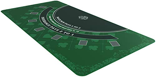Bullets Playing Cards, Blackjack Matte, 180 x 90cm, Grün von Bullets Playing Cards