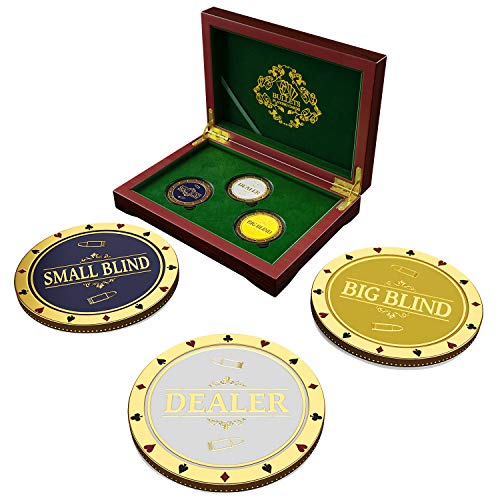 Bullets Playing Cards, Dealer Button Set aus Metall Bullets Playing Cards, Dealer Button Set aus Metall von Bullets Playing Cards