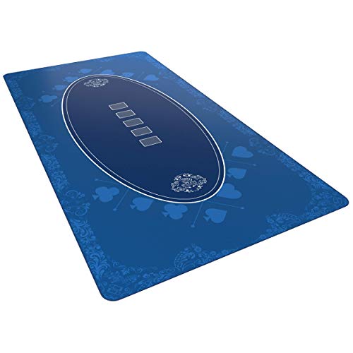 Bullets Playing Cards, Designer Pokermatte blau in 200 x 100 cm für den eigenen Pokertisch, XXL Deluxe Pokertuch, Pokerteppich, Pokertischauflage … Bullets Playing Cards, Designer Pokermatte blau in 200 x 100 cm für den eigenen Pokertisch, XXL Deluxe Pokertuch, Pokerteppich, Pokertischauflage … von Bullets Playing Cards