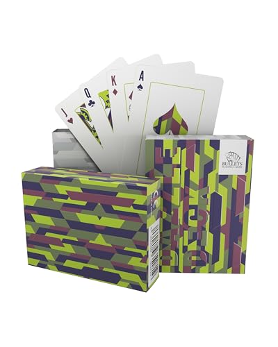 Bullets Playing Cards, Spielkarten, Dazzle Cards, Cardistry, 52 Blatt inkl. 2 Joker, Zauberkarten, (Grün) von Bullets Playing Cards