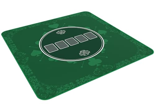 Bullets Playing Cards, Heads-Up Pokermatte grün in 80 x 80cm für den eigenen Pokertisch, Deluxe Pokertuch, Pokerteppich, Pokertischauflage… Bullets Playing Cards, Heads-Up Pokermatte grün in 80 x 80cm für den eigenen Pokertisch, Deluxe Pokertuch, Pokerteppich, Pokertischauflage… von Bullets Playing Cards