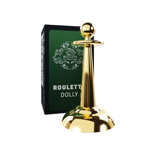 Bullets Playing Cards, Premium Roulette Dolly aus Metall, Elegantes Markierungswerkzeug für Ihr Casino, Casinoausrüstung, Spieltischzubehör von Bullets Playing Cards