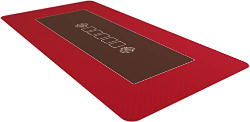 Bullets Playing Cards, Profi Pokermatte Rot in 160 x 80cm für den eigenen Pokertisch, Deluxe Pokertuch, Pokerteppich, Pokertischauflage Bullets Playing Cards, Profi Pokermatte Rot in 160 x 80cm für den eigenen Pokertisch, Deluxe Pokertuch, Pokerteppich, Pokertischauflage von Bullets Playing Cards