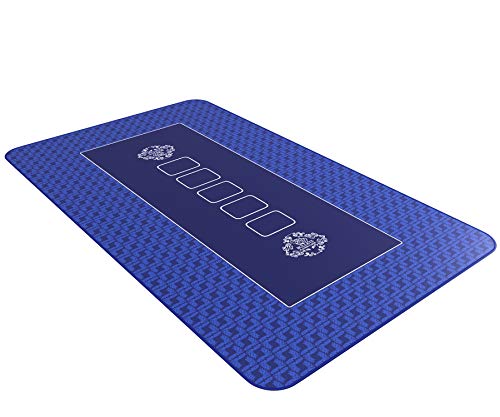 Bullets Playing Cards, Profi Pokermatte blau in 100 x 60cm eigenen Pokertisch, Deluxe Pokertuch, Pokerteppich, Pokertischauflage Bullets Playing Cards, Profi Pokermatte blau in 100 x 60cm eigenen Pokertisch, Deluxe Pokertuch, Pokerteppich, Pokertischauflage von Bullets Playing Cards