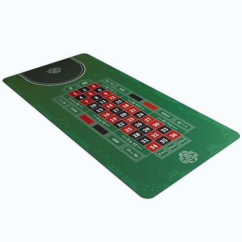 Bullets Playing Cards, Roulette Matte, Verschiedene Größen, Double 0 oder Single 0 (Double 0 von Bullets Playing Cards