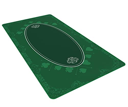 Bullets Playing Cards, Universal-Tischmatte für Gesellschaftsspiele und Kartenspiele, 180x 90cm, rechteckig, Deluxe Spielmatte von Bullets Playing Cards