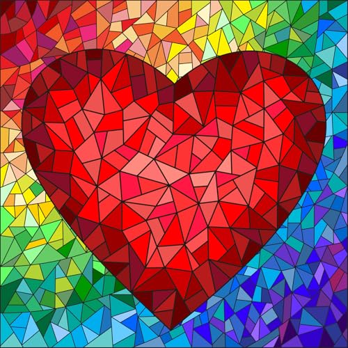 Bullglesup Puzzle für Erwachsene 1024 Teile, Heart, Passen Perfekt Ineinander Buchstaben Auf der Rückseite Kein Staub, Spielzeug für Männer Frauen Ältere (70 x 50 cm), 1:1 Poster von Bullglesup