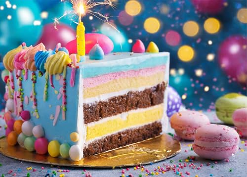 Bullglesup Puzzles für Erwachsene, 1000 Teile, Kuchen-Puzzle mit Poster-Buchstaben auf der Rückseite, einzigartige Teile, passen gut, staubfrei (69,8 x 49,8 cm) von Bullglesup