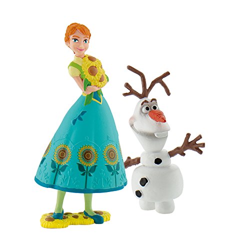 Bullyland 12088 - Walt Disney Frozen Fever, Spielfigurenset, Anna und Olaf, bunt von Bullyland